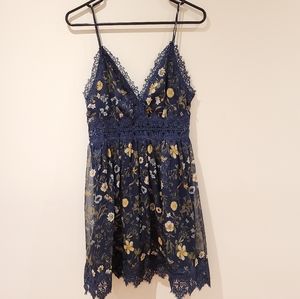 RE:NAMED SMALL lace&floral dress